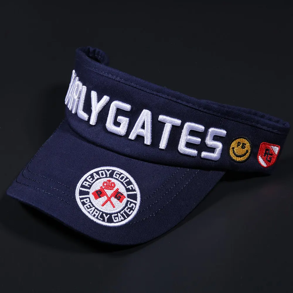 New Adjustable GP Golf Hat Without Top Caps Outdoor Sport Smiling Face Golf Hats Cotton Cap Pearly Gates Colorful