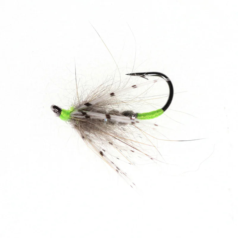 Vamfly 8 шт. размер #12 Tenkara Nymph для ловли форели зеленая мягкая форель мухи | Спорт и