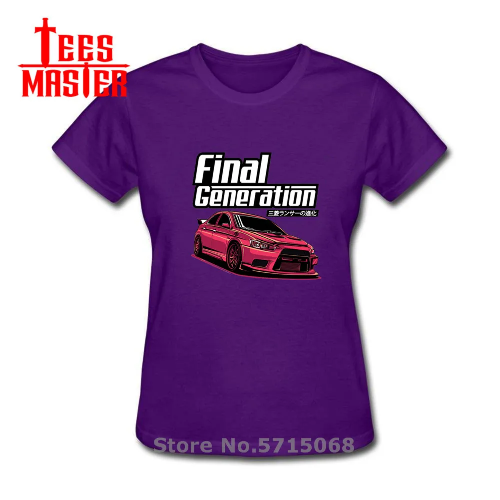 Футболка женская с принтом EVO X JDM автомобиля финального поколения AE 86 топ