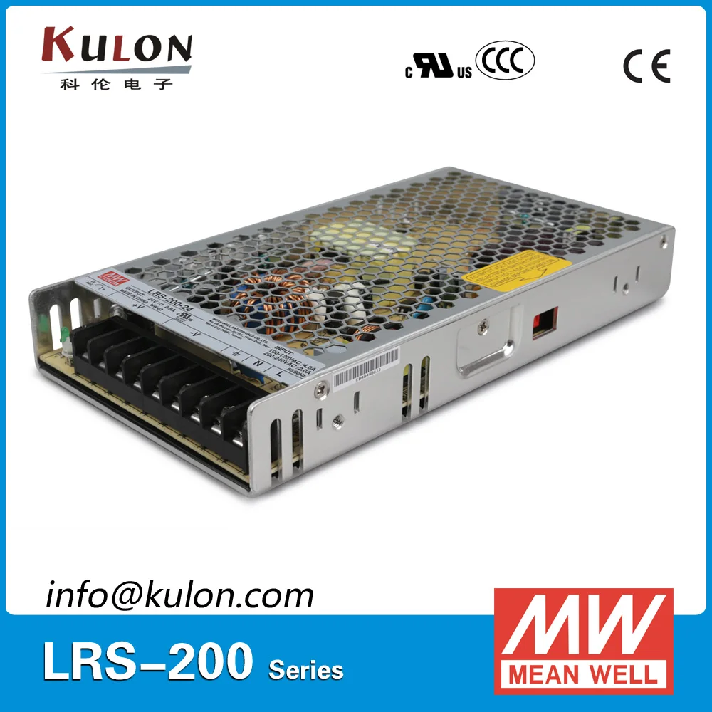MEAN WELL LRS 200 24 AC to DC одиночный выход 200W 24V 8.8A импульсный источник питания Meanwell DC|switch
