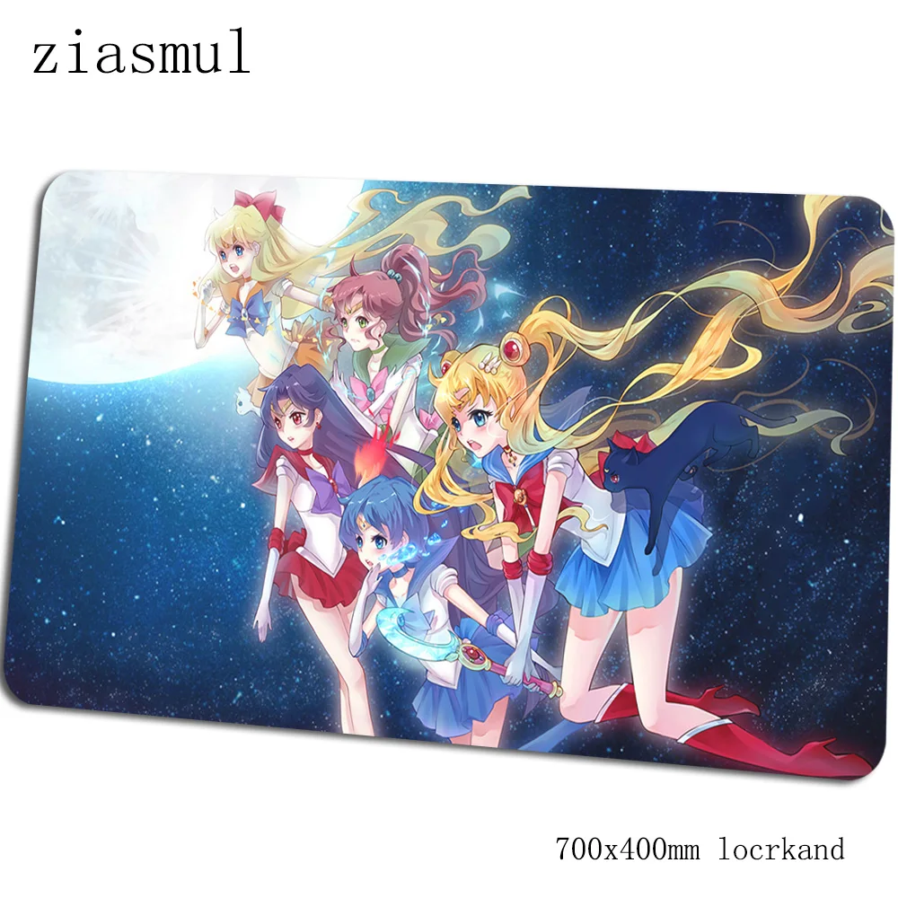 Коврик для мыши sailor moon, милый компьютерный коврик 70x40 см, игровой коврик для мыши, большой ПК, клавиатура со встроенной мышью, игровой стол - Цвет: Size 700x400x2mm