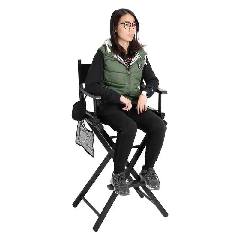 

Professional Foldable Makeup Chair Artist Directors Chair Wood Lightweight High-foot Chair High Quality Domestic
