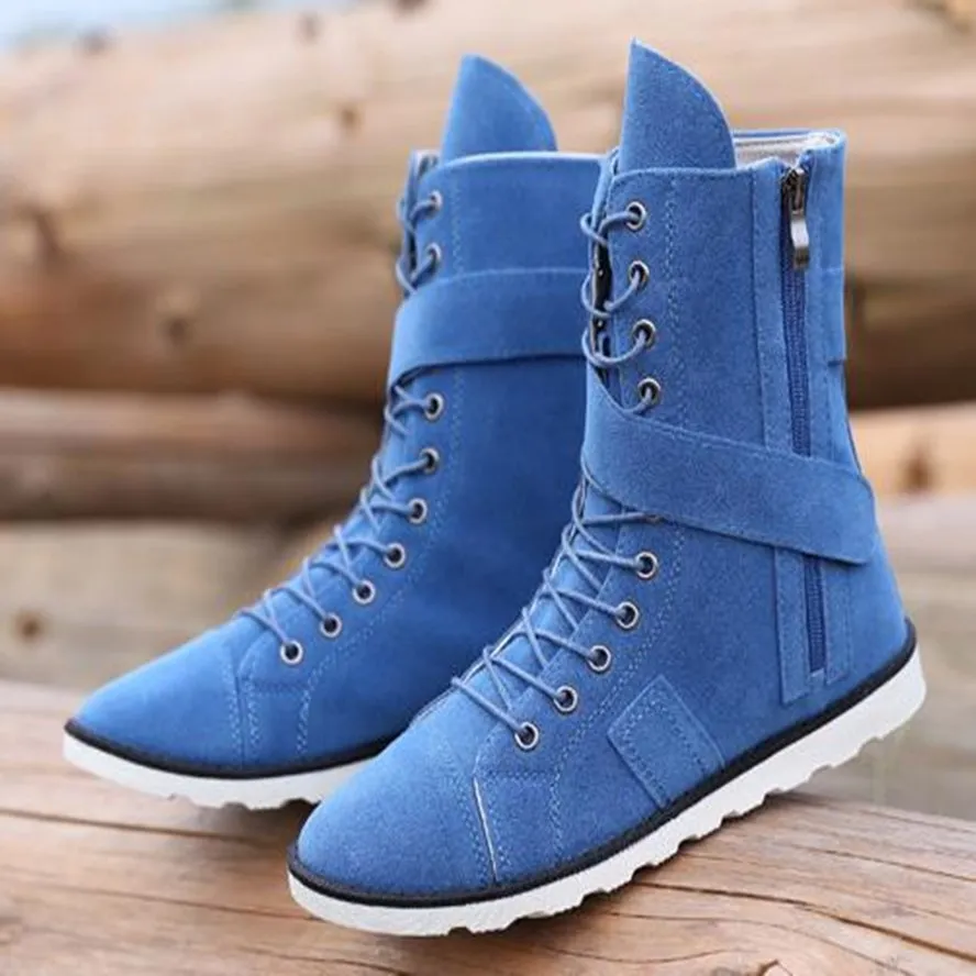 Ботинки мужские кожаные на платформе модные увеличивающие рост ботинки с