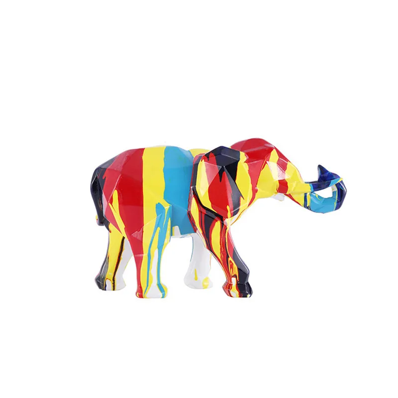 

[VIP] Nordic modern Geometric elephant Sculpture desktop Ornaments office bookshelf home decoration accessories for living room