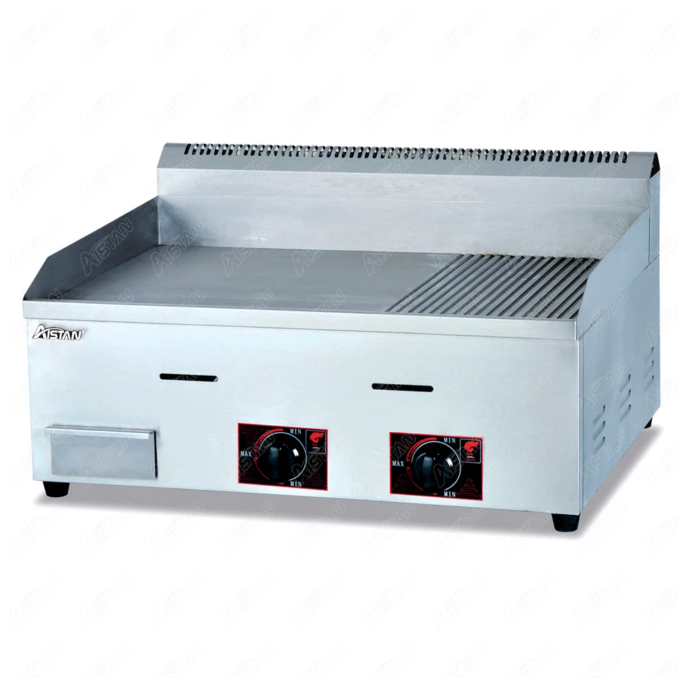 GH718 столешница настольная газовая Коммерческая гриль машина с канавками для