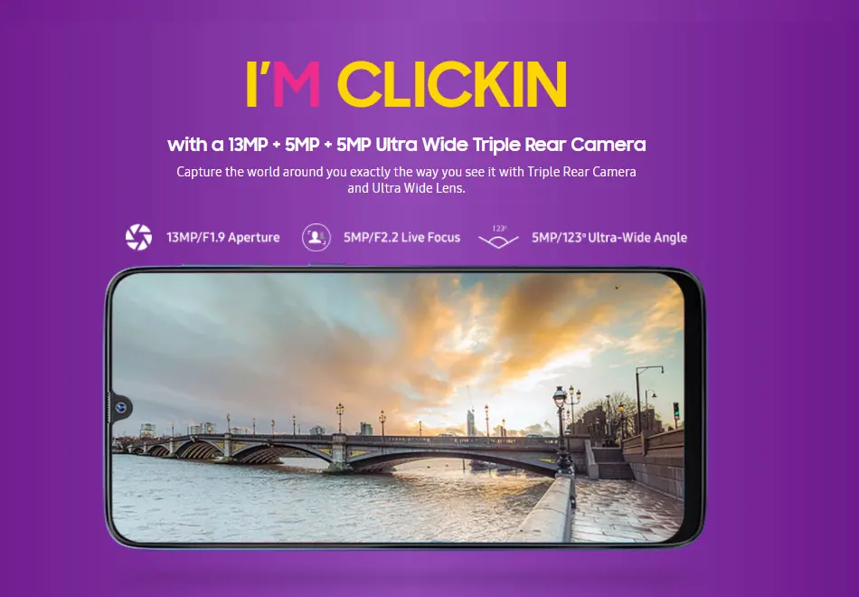 Совершенно глобальный samsung Galaxy M30 M305F/DS мобильный телефон с двумя sim-картами 5000 мАч 6," Exynos 7904 4 Гб 64 ГБ 3 тыловая камера 4G смартфон