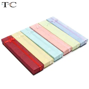 Ювелирная упаковочная коробка для хранения с губкой бумажная коробка для ожерелья Браслет Ювелирный Органайзер 12 шт.партия