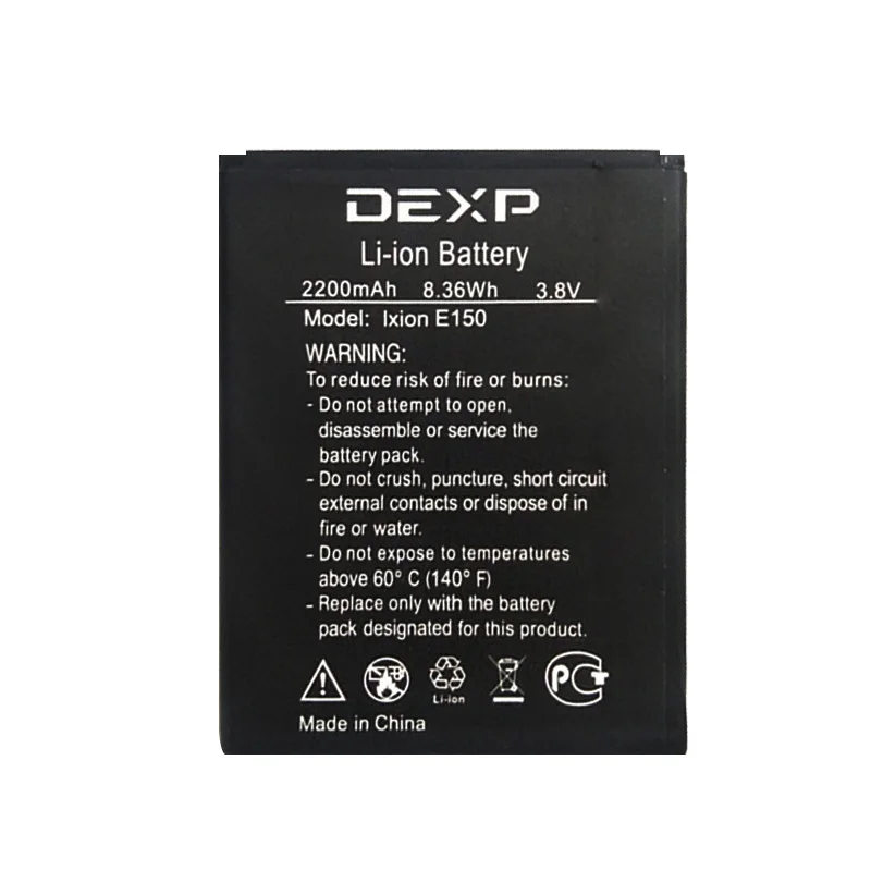 100% новый аккумулятор 2200mAh Ixion E150 для DEXP Soul мобильный телефон|Аккумуляторы