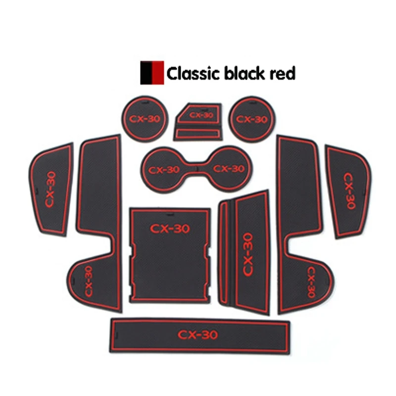 

Car Door Mat Anti-Slip Cup Pad Interior Decoration Gate Slot Pad for Mazda CX-30 2020