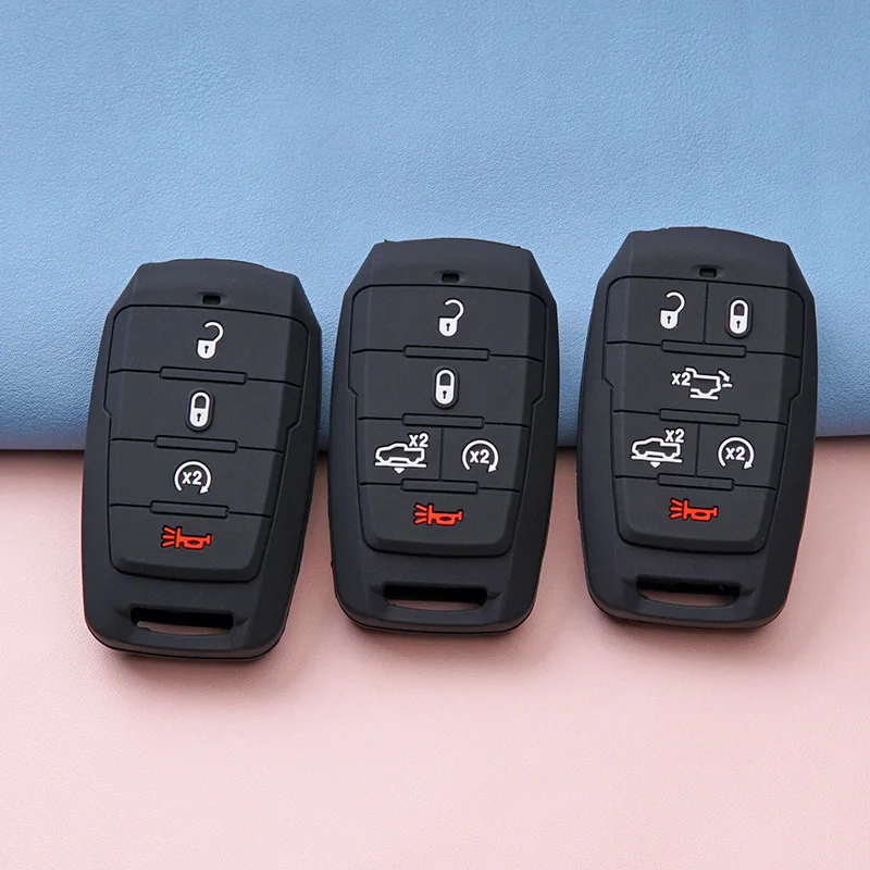 Силиконовый Резиновый Автомобильный Брелок Защитный чехол для Dodge RAM 1500 Limited LongHorn