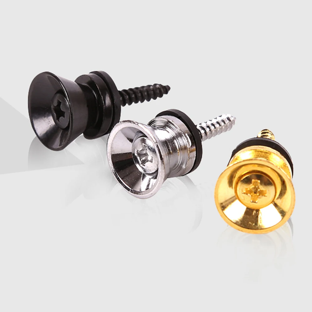 2 stücke gitarre pegs für akustische elektrische bass ukulele gitarre schnalle taste lock pins metall ende locking teile zubehör free g