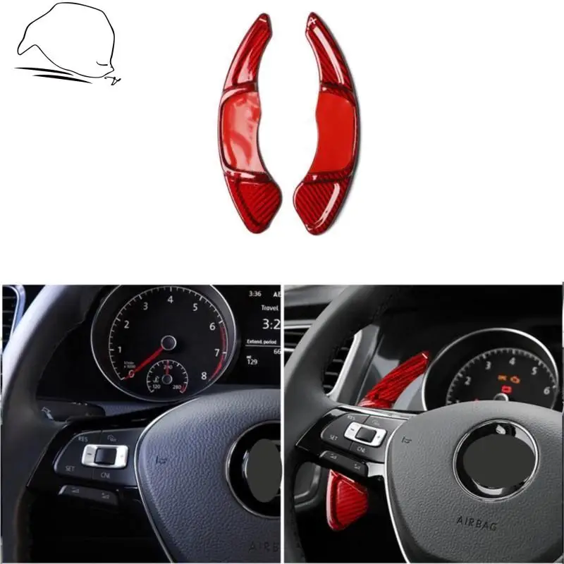 

For VW GOLF 7 Golf7 2015- GTI R MK7 Scirocco Carbon Fiber Steering Wheel Shift Paddle Extension Shifters Replacement Car styling