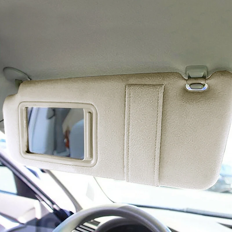 Для Toyota Camry 2007 2011 левый водительский козырек от солнца светло бежевый|Козырьки