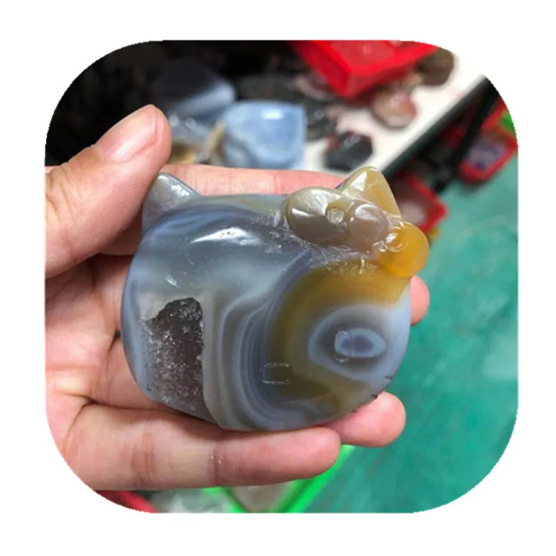 

Натуральный агат Geode Pretty Cat Crystal, лечебные камни на Рождество