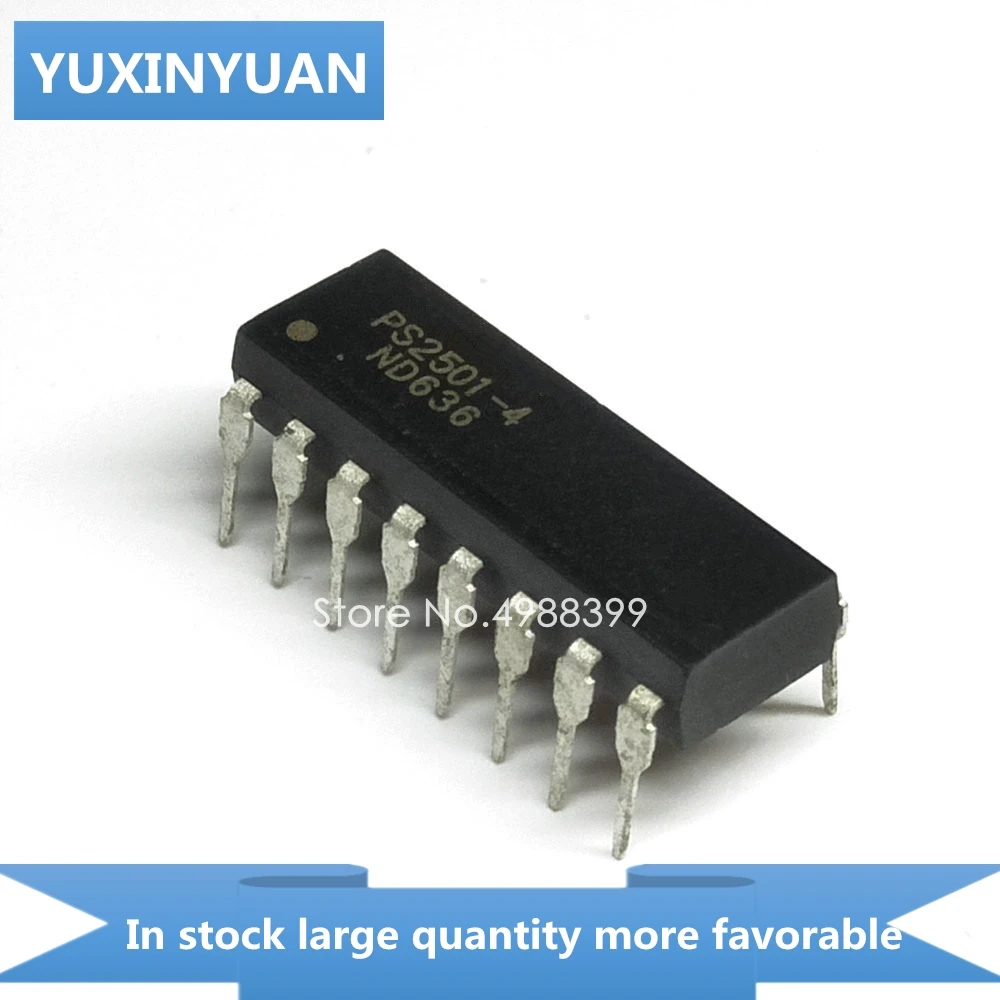 YUXINYUAN 5 шт. PS2501-4 PS2501 PS25014 PS S2501-4 2501 DIP16 в наличии | Электронные компоненты и