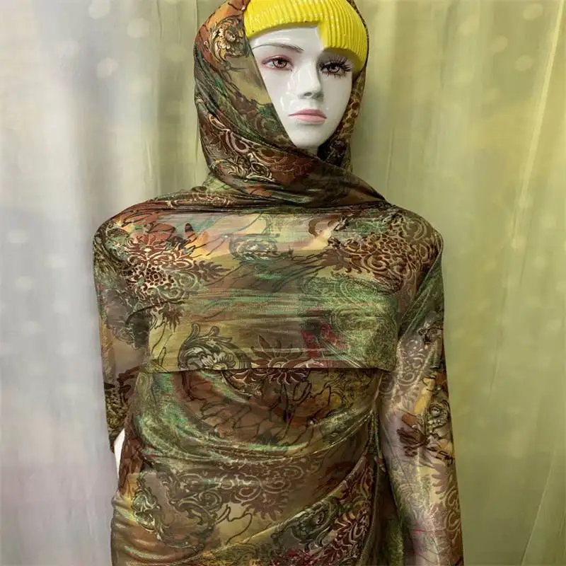 Свадебная кружевная ткань CEP/ Silk Georgette 5 ярдов женская одежда французское Тюлевое
