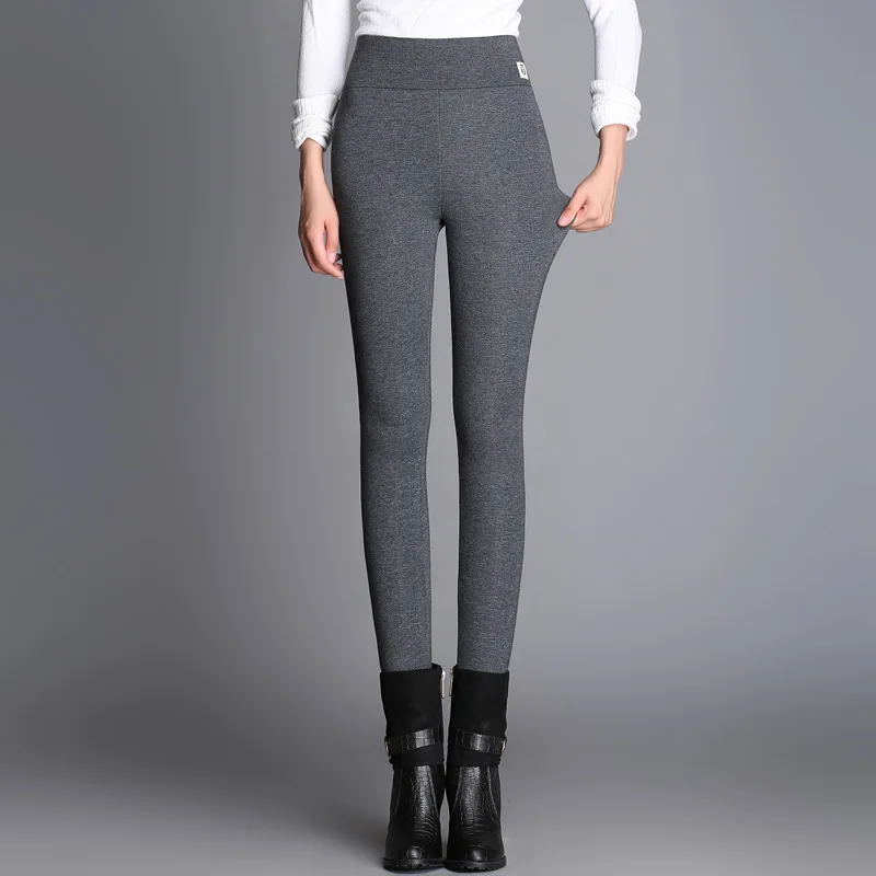 Женские брюки-карандаш большого размера женские леггинсы высокие эластичные