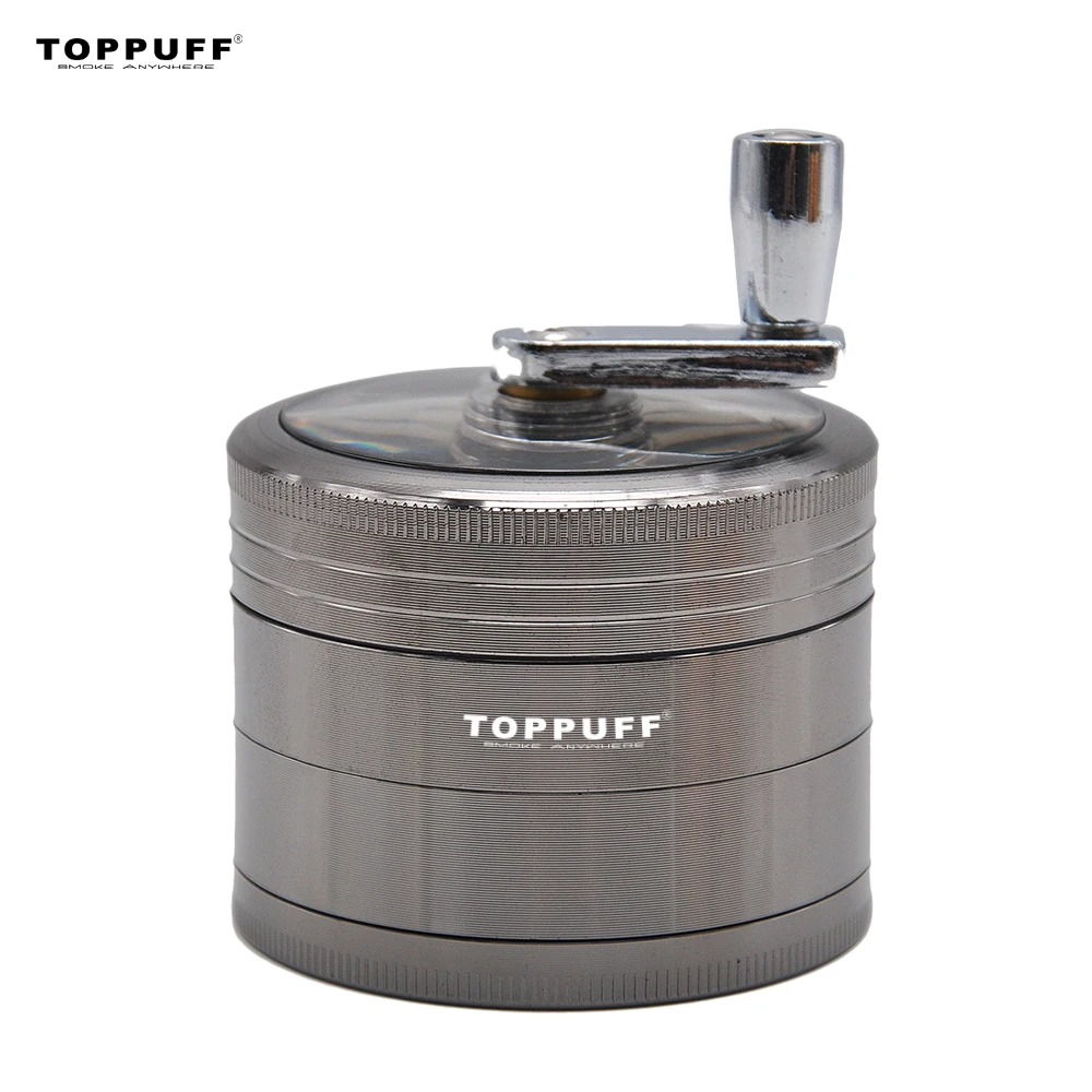 Алюминиевый травяной табачный точильный станок 63 мм 4 слоя травы рукоятка