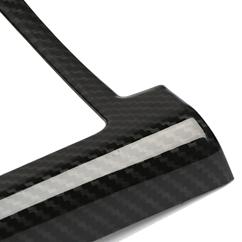 

NEW-Car Carbon Fiber Central Control Gear Water Cup Gear Decoration for Volvo XC40 2019 2020