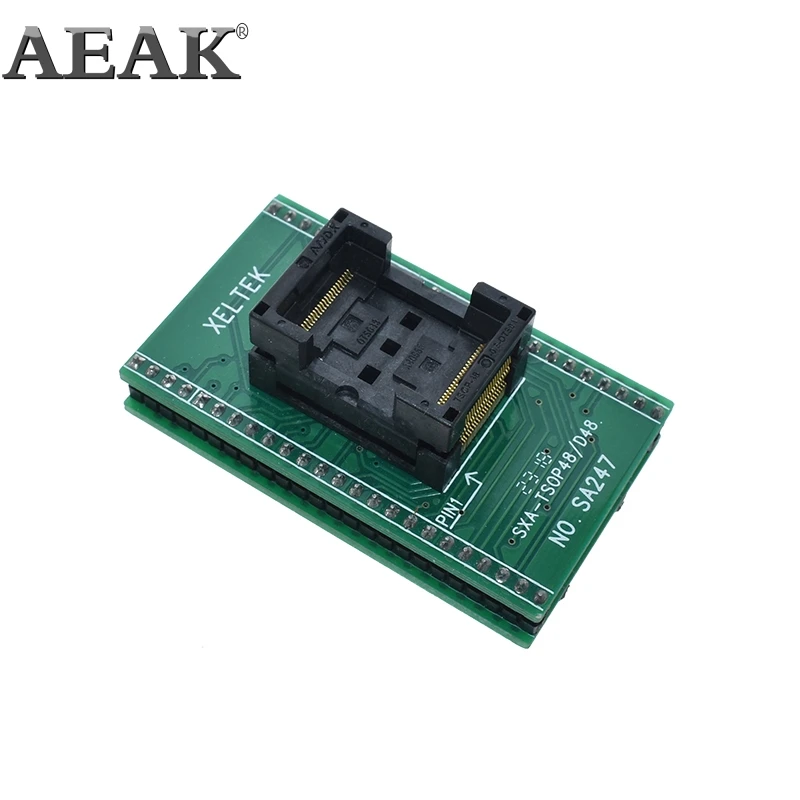TSOP48 адаптер DIP48 тестовая розетка 0 5 мм шаг для RT809F RT809H и XELTEK USB