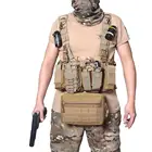 Уличный спортивный штурмовой тактический жилет для нагрудной установки, практичный Повседневный мешок, военный Журнал, сумка для стрельбы, охоты, боевой жилет с системой Молле для радио