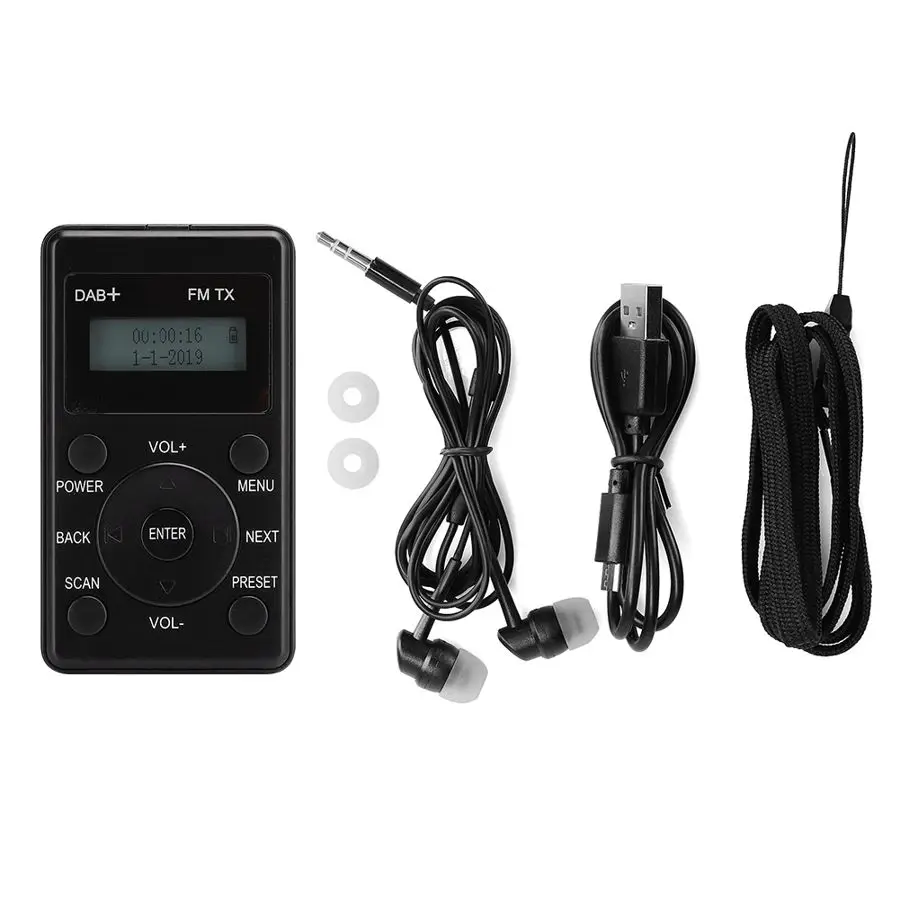 Портативный радиоприемник DAB/DAB с ЖК-цифровым дисплеем + fm-передатчик приемник