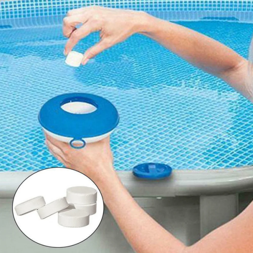 

50Pcs Chlorine Tablets Multifunction Instant Disinfection for Swimming Pool Tub Spa Swimming pool water purification Wholesale
