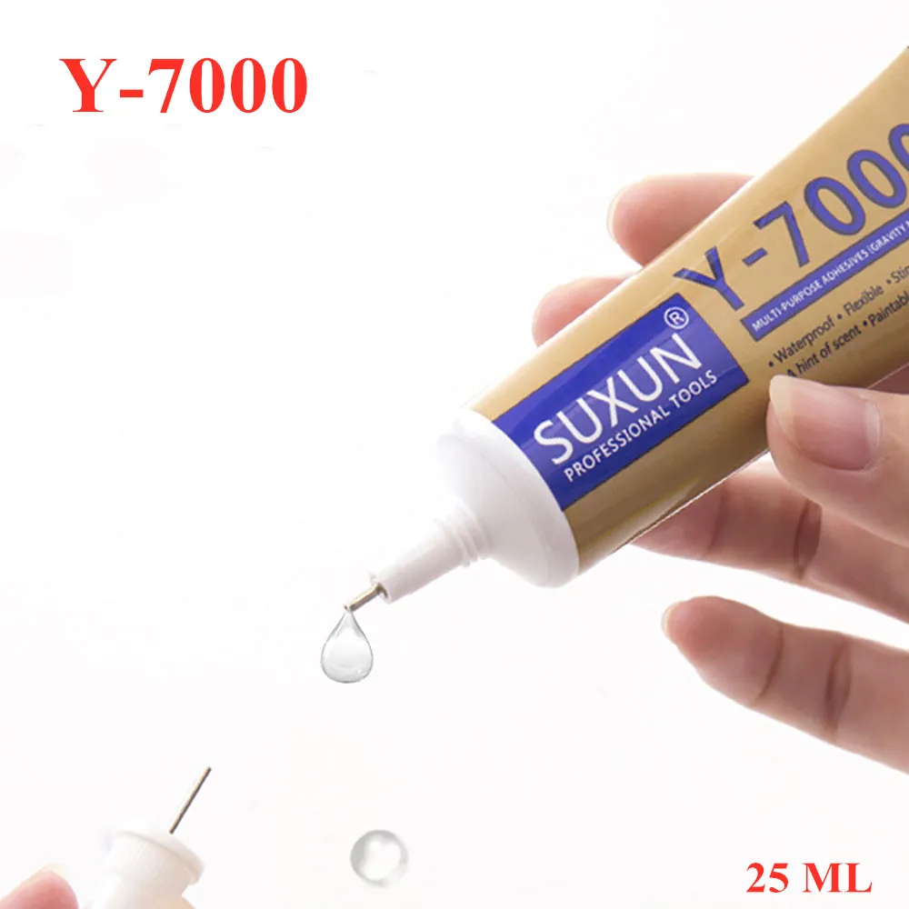 25 ml Y-7000 in Liquid Glue Multipurpose Adhesive Diy Jewelry Rhinestone Crafts Nail Gel Frame Screen Glass Waterproof Glue