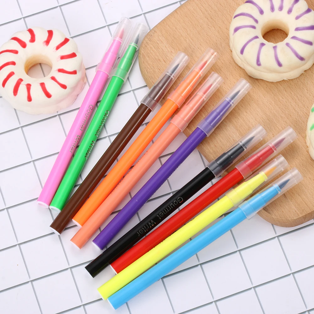 1 шт. съедобный пигмент ручка пищевая раскраска кисть для смазывания торта