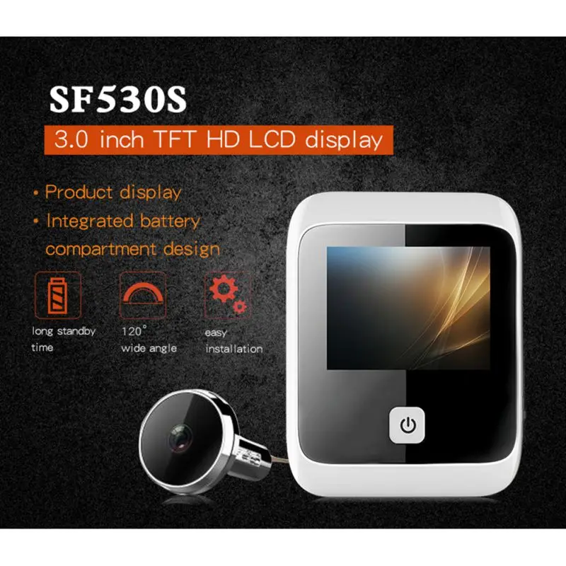 Цифровой дверной глазок ЖК камера безопасности скрытый монитор домашний