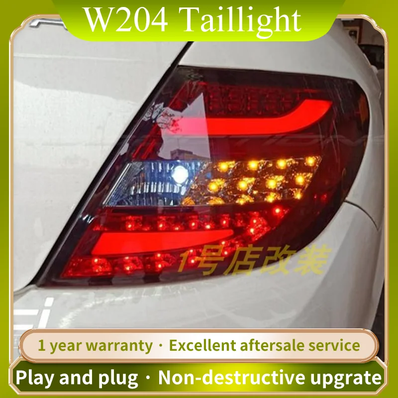

LED Tail Light For benz W204 2007-2014 With DRL+Reverse+Signal For C180 C200 C300
