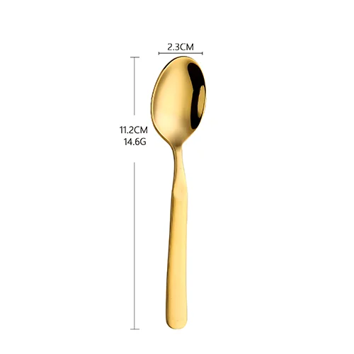 

Rainbow Stainless Steel Coffee Spoon Simple Mirror Stirring Ice Spoon coffee set