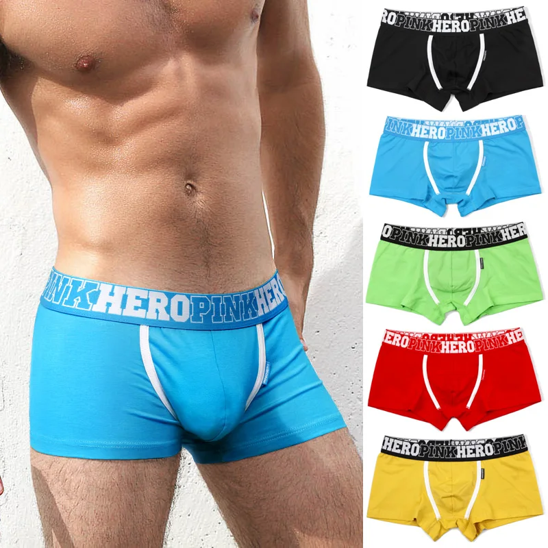 Хит продаж! бренд Pink Heroes высококачественное хлопковое Мужское нижнее белье u