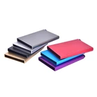 Многоцветный женский мужской металлический бизнес-держатель для карт, креативный алюминиевый держатель, металлическая коробка для мужчин, чехол для кредитных карт, кошелек