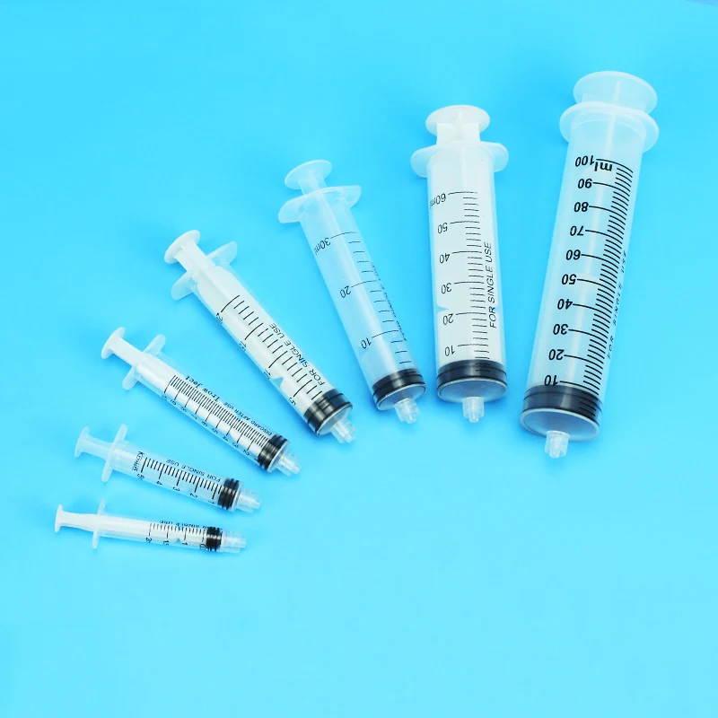 10pcs/lot Disposable Plastic Syringe Use With Syringe Filter 5ml/10ml/20ml/30ml/60ml/100ml Plastic Sample Extractor Injector