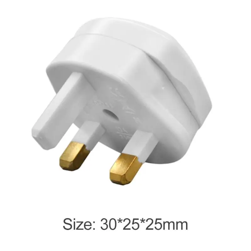 Безопасный 250 в разъем преобразования Великобритании ЕС переключатель вилка