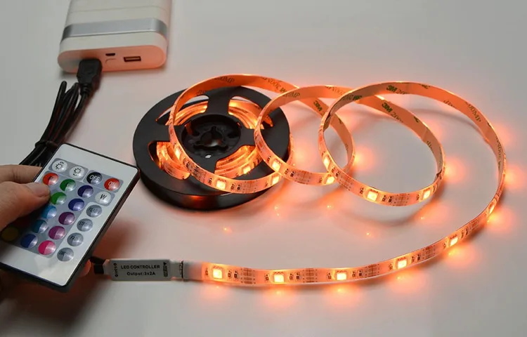 Горячая USB Светодиодная лента 5050SMD DC5V гибкий светодиодный водонепроницаемый фонарь с 15 м HD tv настольный компьютерный экран подсветка поляризованный свет