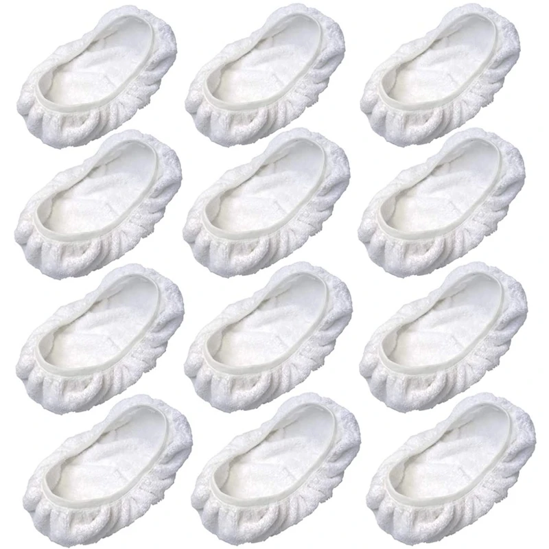 

12-Pack Flat Mop Cloth Cover for Vanduck Steam Microfiber Cloth Rag Replacement Accessories