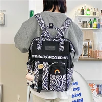 new fashion women plaid purple backpacks high capacity travel mom bags for teenager girls backpack school bag
