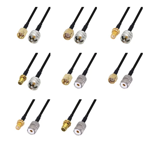 

LMR240 50-4 cable Kabel RP SMA/SMA Male to UHF PL259 Male & Female Connector LMR-240 Low Loss RF coaxial Pigtail Jumpe Cable