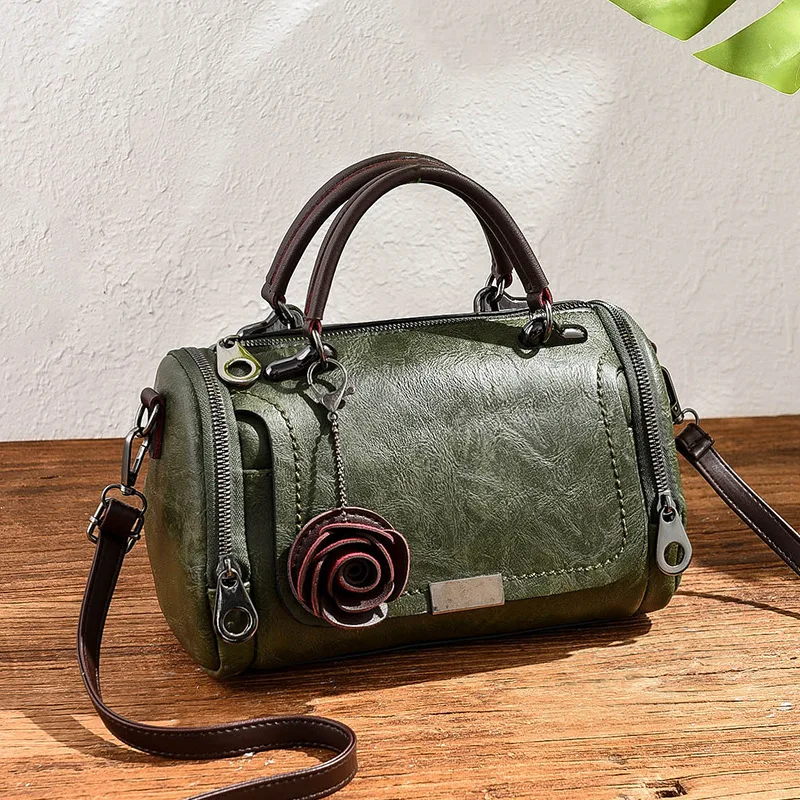 

Simple High Quality Hot Sale Handbag Women Autumn and Winter 2021 New Flower Pendant Messenger Shoulder Bag Women