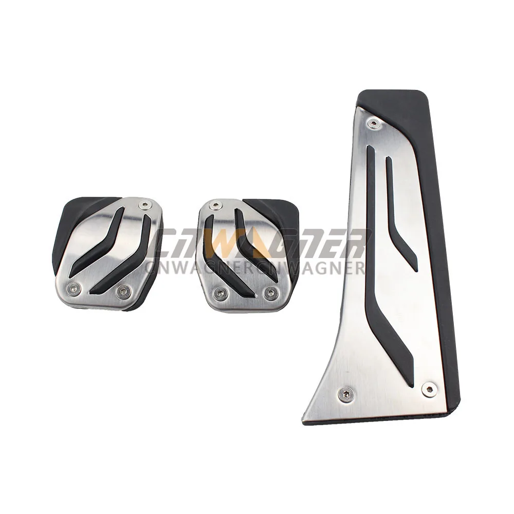 Stainless Steel Pedal Pad MT/AT for BMW All Series - CNWAGNER (E46 E60 E61 E63 E64 E65 E66 E67 E87 E88 E90 E91 E92 E93 X5 E53 E70) image 3
