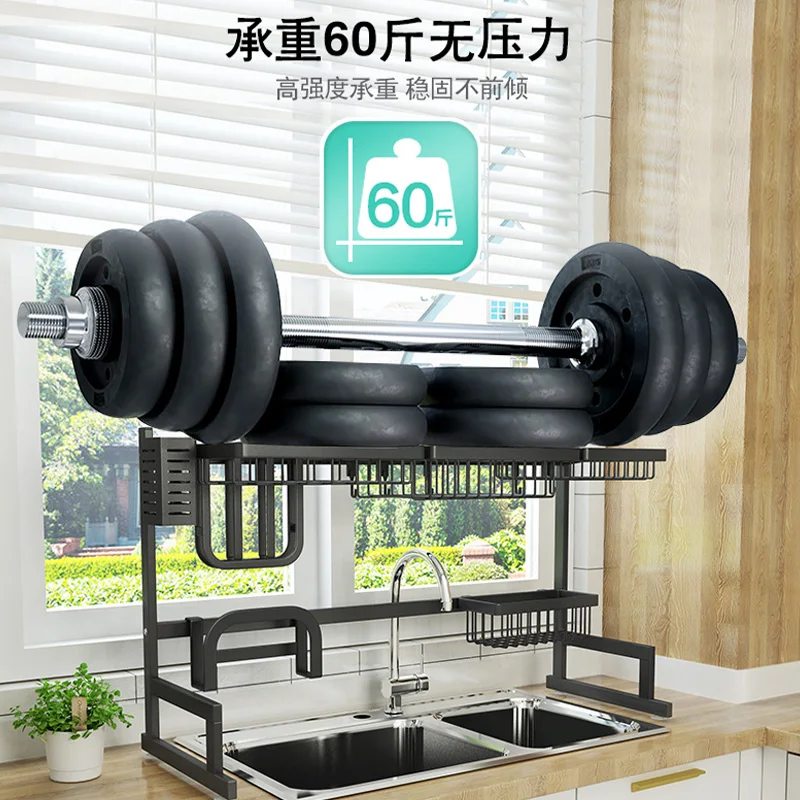 Черная Нержавеющая Сталь кухонная полка раковина слив сушильная чаша сушилка