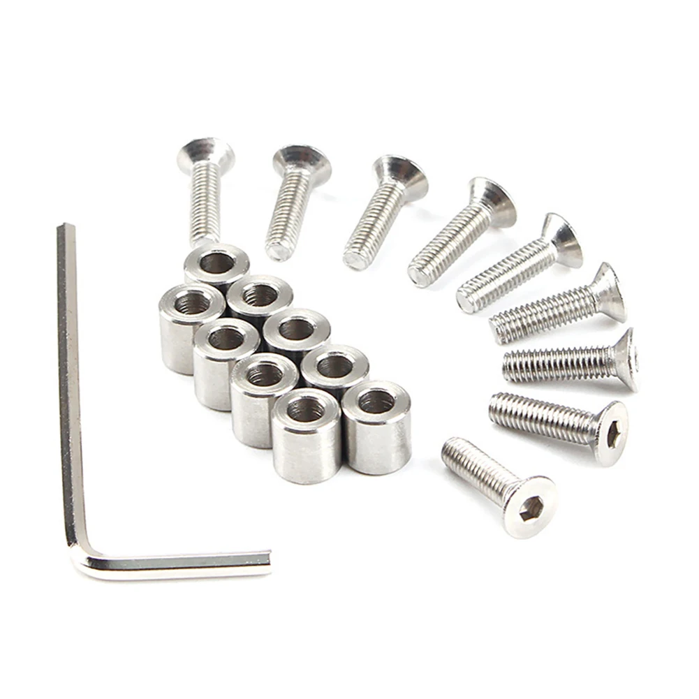 

Аксессуары для принтера, опорная пластина, винтовой реквизит, Набор цилиндрических промежуточных винтов M3 + гаечный ключ для радиатора Prusa ...