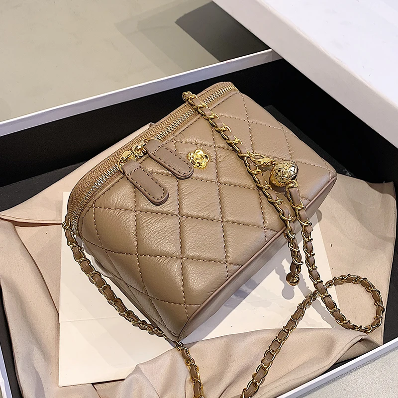 

с доставкой Box Shape PU Leather Crossbody Bag with Short Handle 2022 Totes Women's Designer Handbag Luxury Brand Shoulder Bag