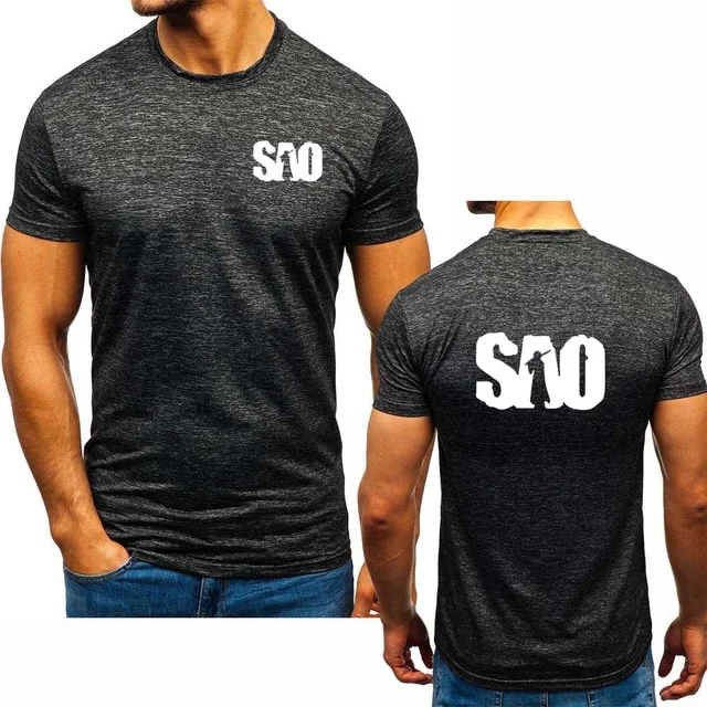 Мужская футболка с коротким рукавом летняя повседневная хлопковая Футболка