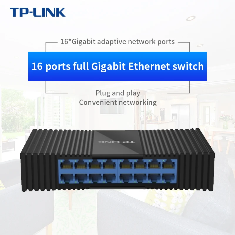 TP-Link TL-SF1016M 16 Порты и разъёмы RJ45 10/100 Мбит/с Ethernet сетевой Fast коммутатор лучший