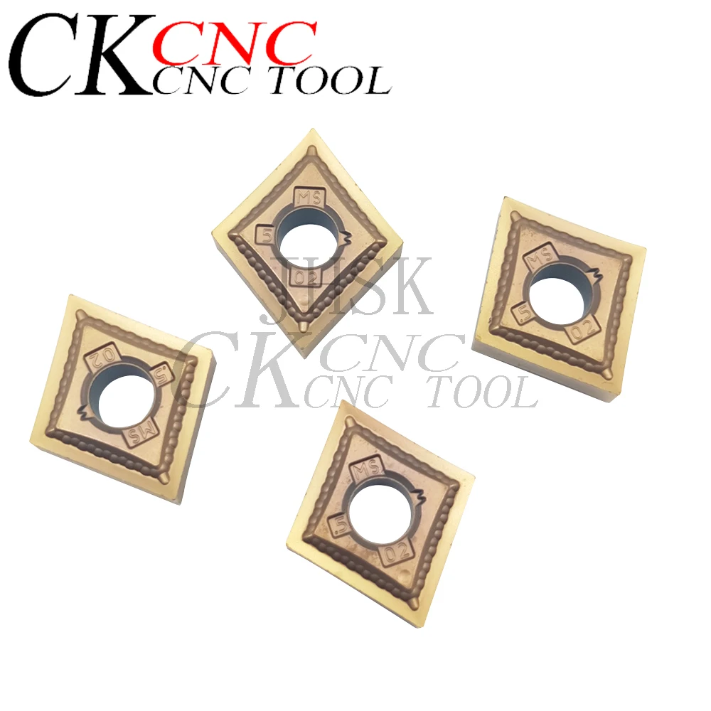 

10pcs CNMG120402-MS BP1125 Carbide Blade CNMG120402 Double-sided Cutting Tool External Cutting Tools cutter lathe blade