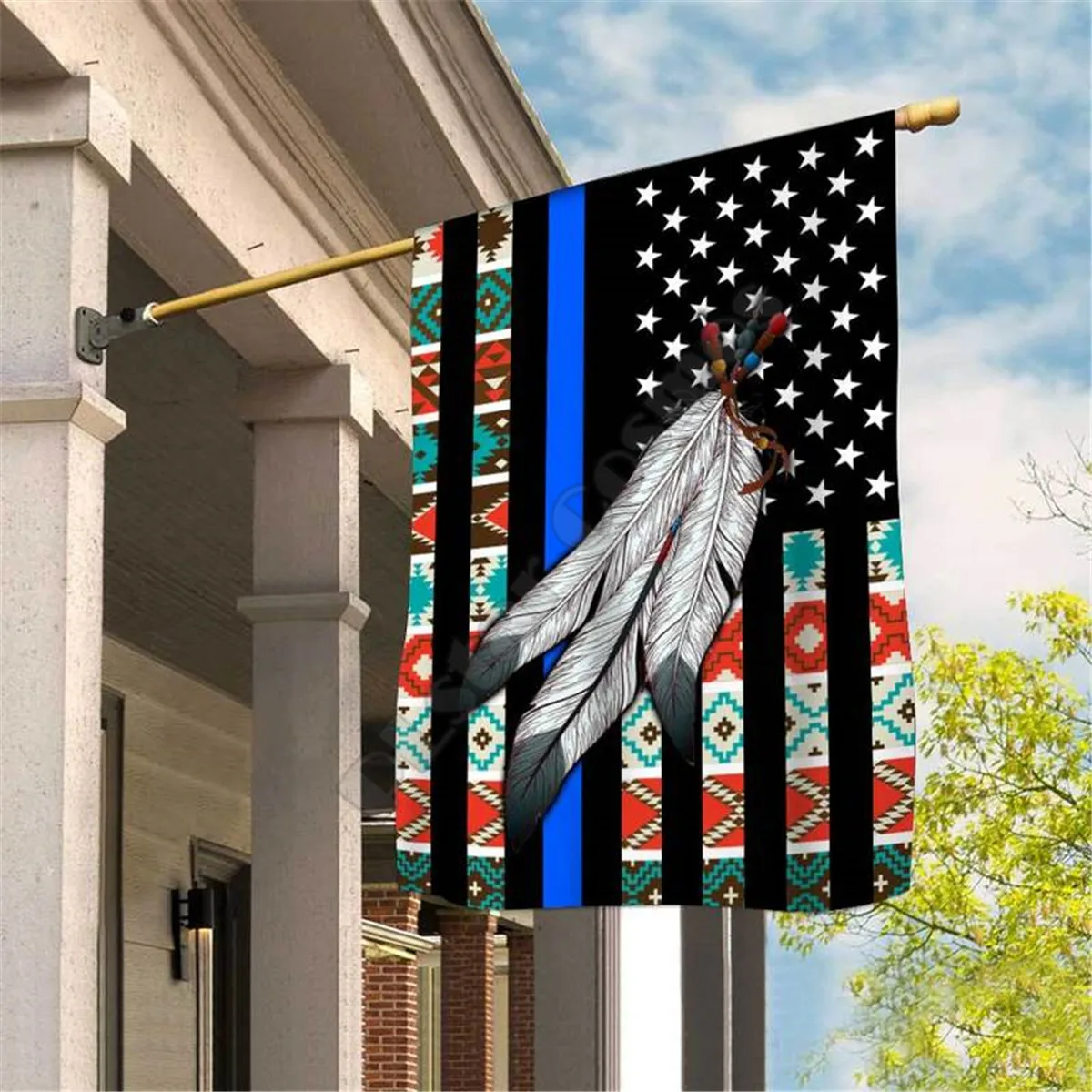 

Native Flag 3D Full Printing Garden Flags Hanging House Flag Garden Flag Decoration Double-sided Printing 03