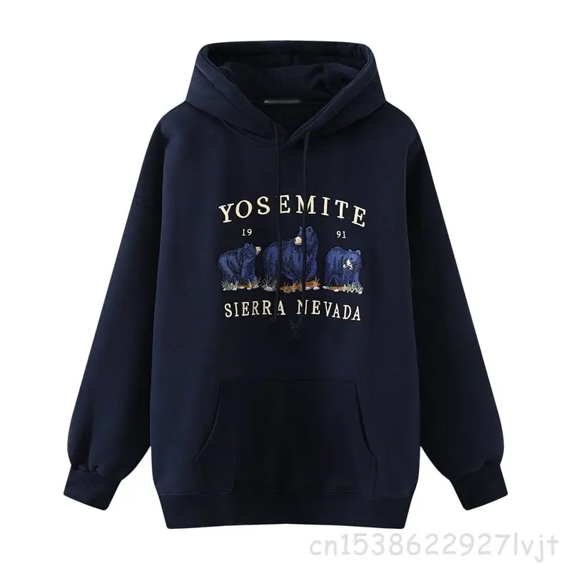 

Толстовка Женская с вышивкой животного, модная уличная одежда в стиле Харадзюку, худи в стиле хип-хоп, стильный шикарный пуловер, большие ра...